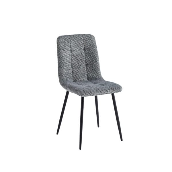 Stolica 1225 VIVALDI siva/metalne crne nogare